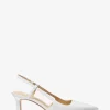 Alora Snake Embossed Leather Slingback Pump