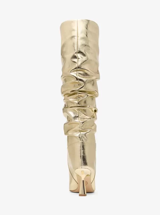 Amali Crackled Metallic Boot