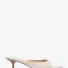 Arianna Crocodile Embossed Leather Mule