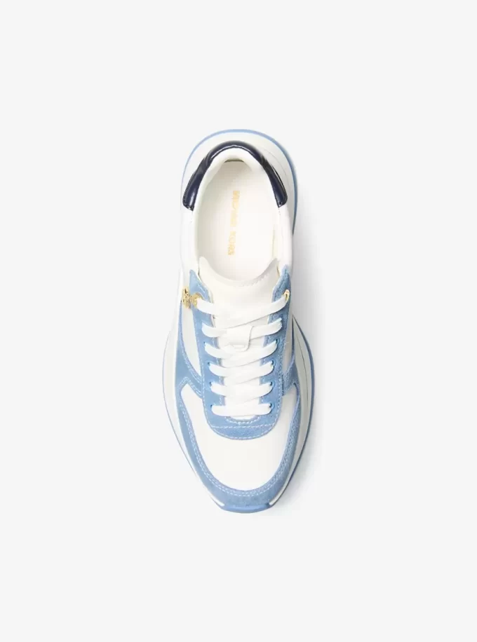 Arla Leather and Suede Trainer