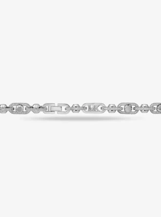 Astor Link Extra-Large Pavé Precious Metal-Plated Brass Necklace