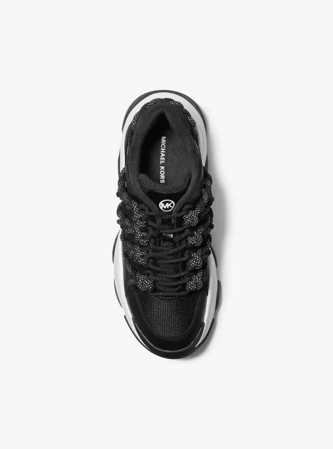 Atlas Cord Leather and Mesh Trainer