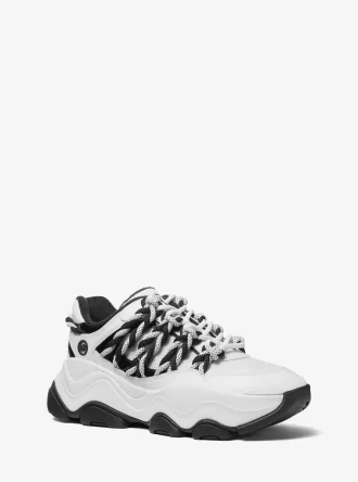 Atlas Cord Mesh and Leather Trainer