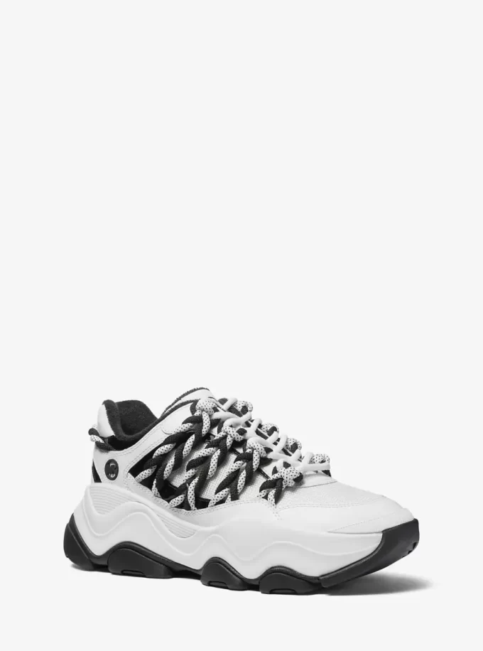Atlas Cord Mesh and Leather Trainer