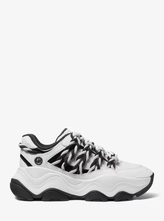 Atlas Cord Mesh and Leather Trainer