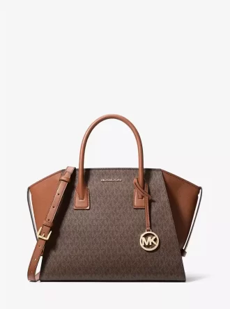 Avril Large Signature Logo Satchel