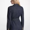 Belted Denim Blazer