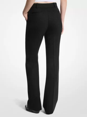 Bootcut Stretch Wool Blend Pants