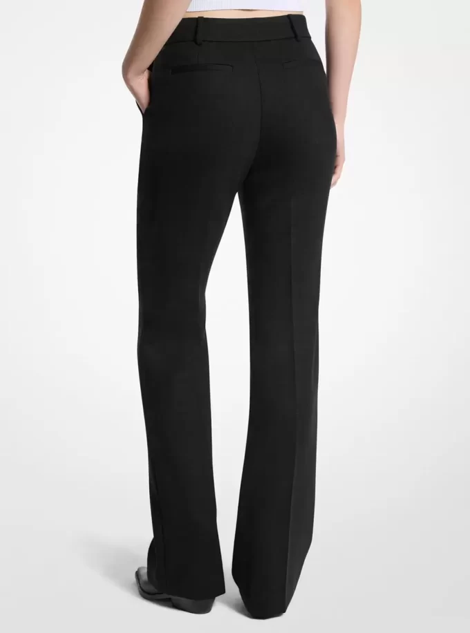Bootcut Stretch Wool Blend Pants