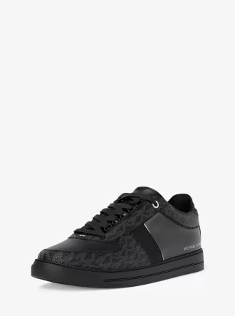 Brady Signature Logo and Leather Sneaker