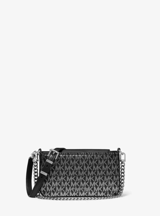 Bryant Small Metallic Signature Logo Convertible Pochette