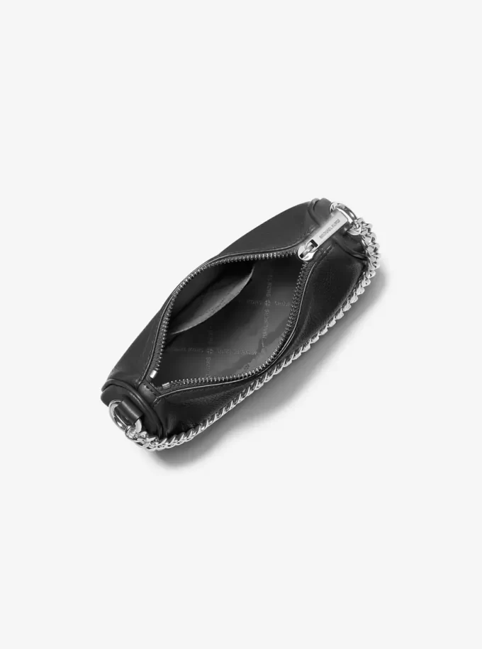 Carmela Small Pebbled Leather Crossbody Bag