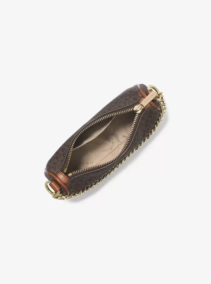 Carmela Small Signature Logo Convertible Crossbody Bag