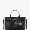 Carson Medium Crocodile Embossed Satchel
