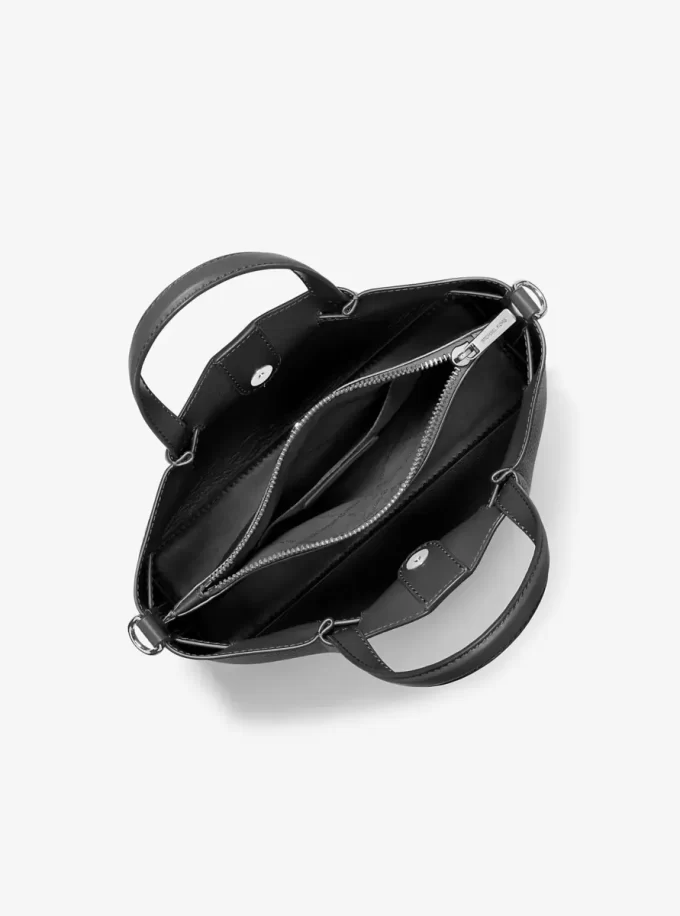 Carson Small Pebbled Leather Satchel