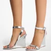 Claudia Specchio Leather Wedge Sandal