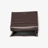 Colby Logo Embossed Burnished Leather Card Case