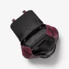 Colby Medium Logo Embossed Burnished Leather Backpack