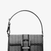 Colby Medium MK2000 Logo Jacquard Shoulder Bag