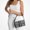 Colby Medium MK2000 Logo Jacquard Shoulder Bag