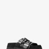 Colby Suede and Leather Flat Sandal