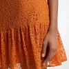 Corded Floral Lace Mini Slip Dress