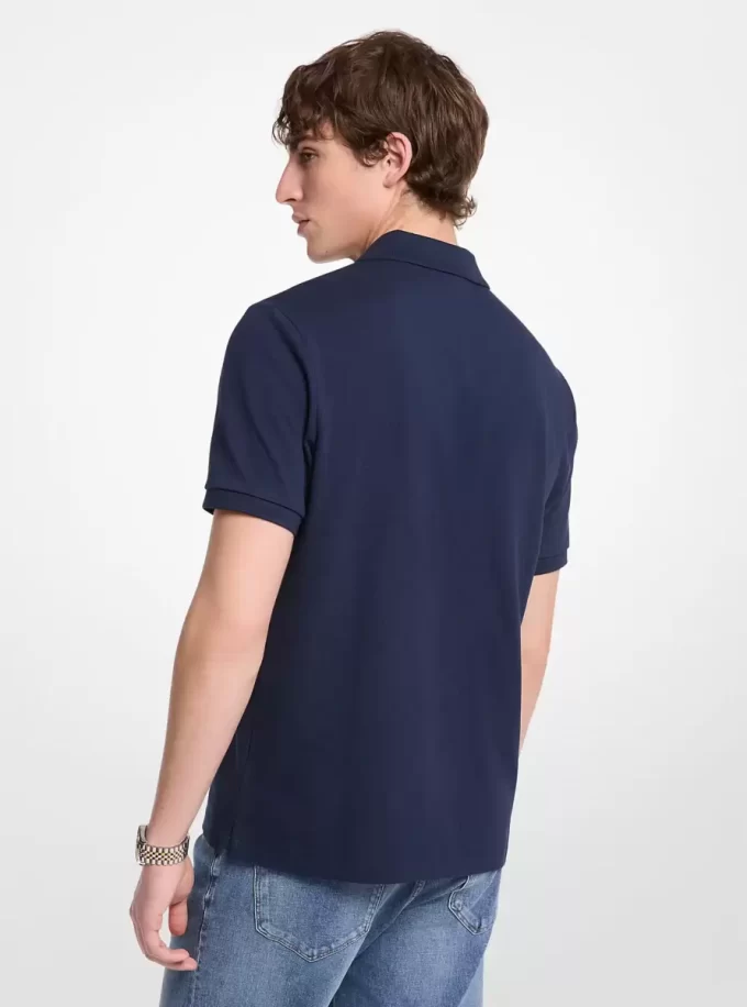 Cotton Zip-Up Polo Shirt Cotton Zip-Up Polo Shirt