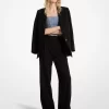 Crepe Wide-Leg Pants