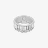 Cubic Zirconia Double Layered Ring