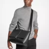 Cyrus Medium Pebbled Leather Messenger Bag Cyrus Medium Pebbled Leather Messenger Bag