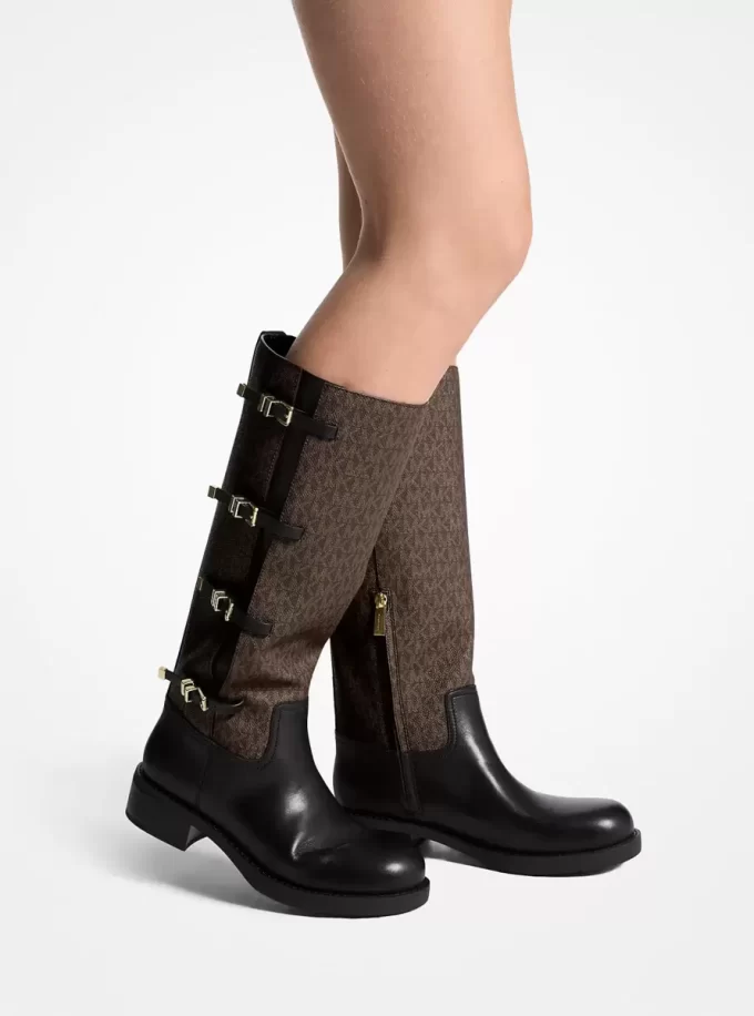 Darrington Signature Logo and Leather Boot Darrington Signature Logo and Leather Boot