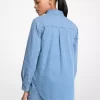 Denim Pullover Top