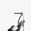 Elyse Crackled Metallic Leather Sandal