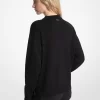 Embellished Logo Cotton Blend Sweater Embellished Logo Cotton Blend Sweater