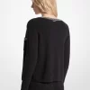 Embellished Nylon Blend Cardigan