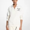 Embroidered Logo Cotton Blend Sweater
