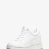 Emmy Leather and Mesh Wedge Trainer