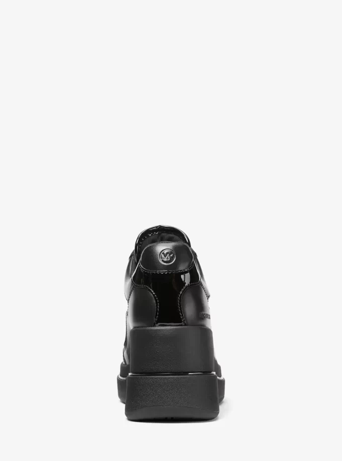 Emmy Leather and Mesh Wedge Trainer