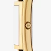 Essex Gold-Tone and Crocodile Embossed Leather Watch