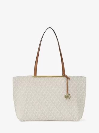 Evelyn Large Signature Logo Tote Bag Evelyn Large Signature Logo Tote Bag