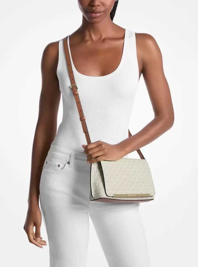 Evelyn Medium Signature Logo Crossbody Bag Evelyn Medium Signature Logo Crossbody Bag
