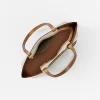 Evelyn Small Signature Logo Tote Bag