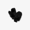 Faux Fur and Wool Gloves