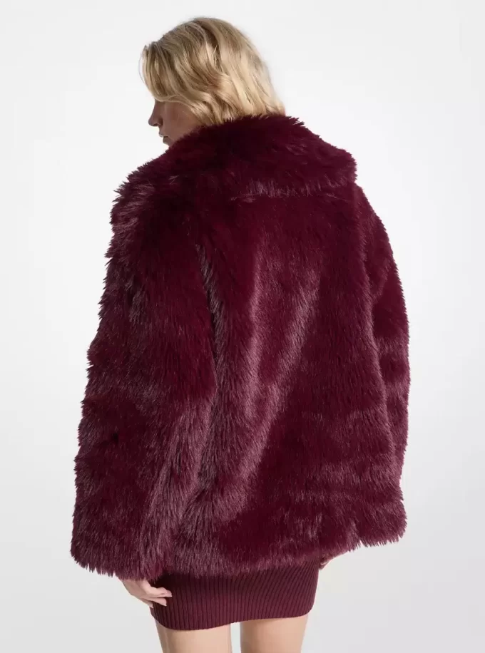 Faux Fur Peacoat