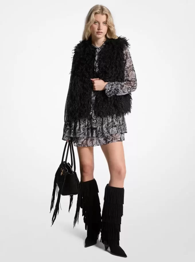 Faux Shearling Vest
