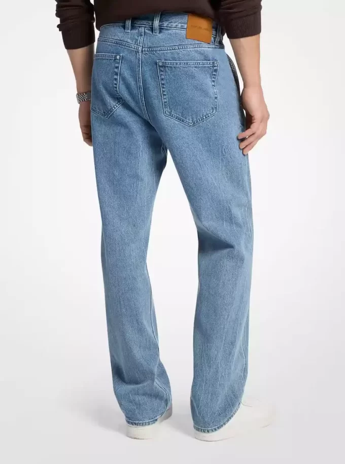 Finn Straight-Leg Stretch Denim Jeans