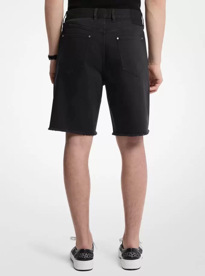Frayed Denim Shorts