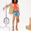 Frayed Denim Shorts