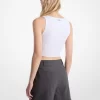Frayed Stretch Wool Pleated Shorts