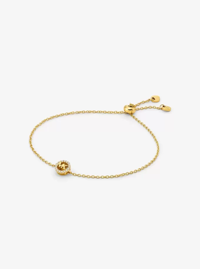 Fulton Precious Metal-Plated Sterling Silver Slider Bracelet Fulton Precious Metal-Plated Sterling Silver Slider Bracelet